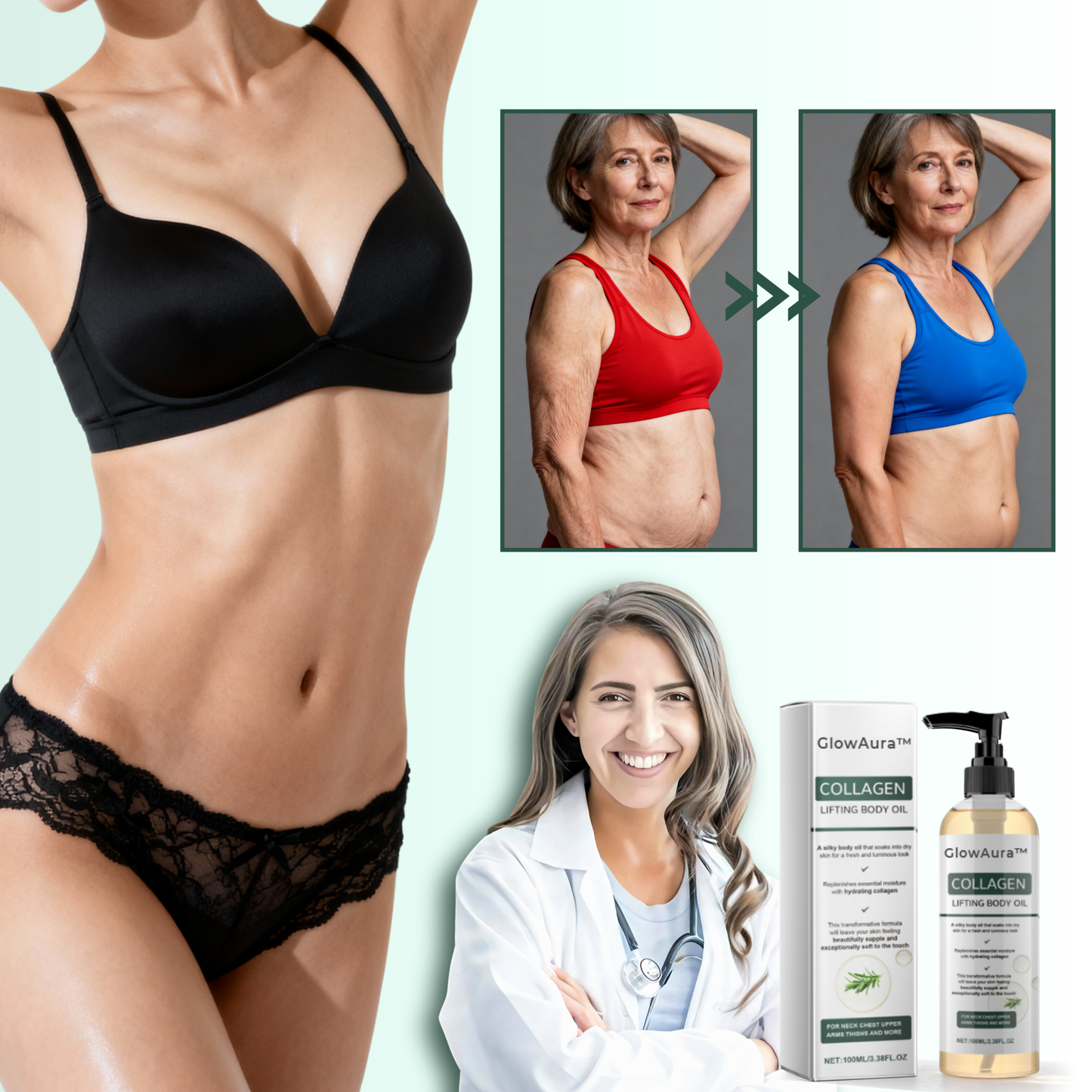 GlowAura™ | Tightens and smooths loose skin in just 24 hours